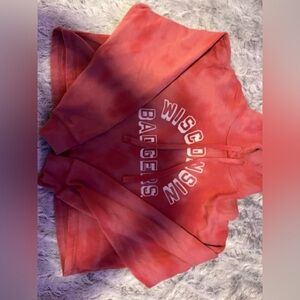 Wisconsin Badgers Women's Cropped Hoodie - Red